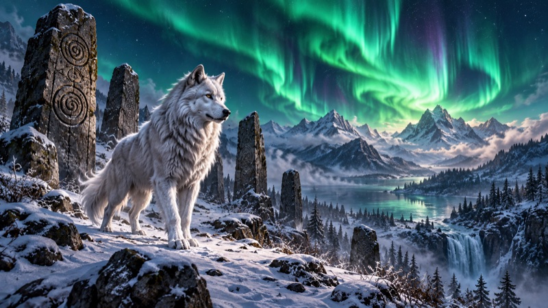 Aurora Wolf Trail illustrated cover
