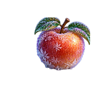 Frosted apple