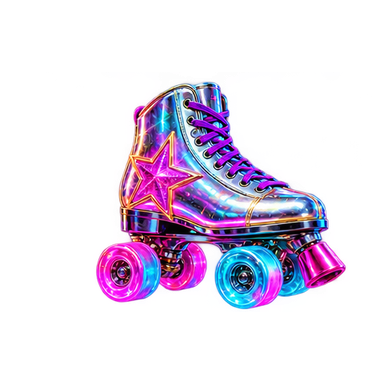 Laser roller skate