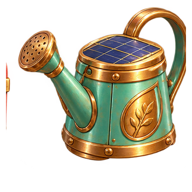 Solar watering can